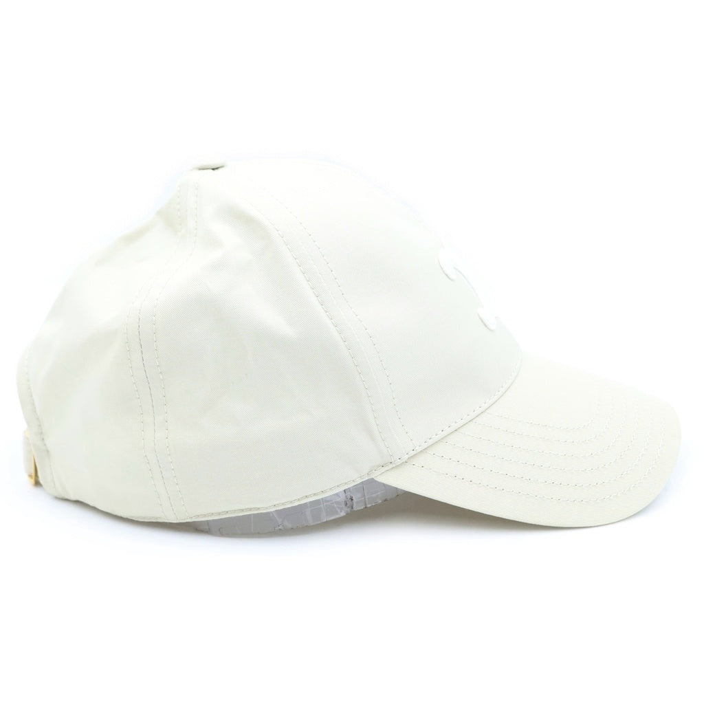CELINE(セリーヌ) BASEBALL CAPトリオンフ ベースボールキャップ 6パネル コットン クリーム 2AUT6969P.01VA
