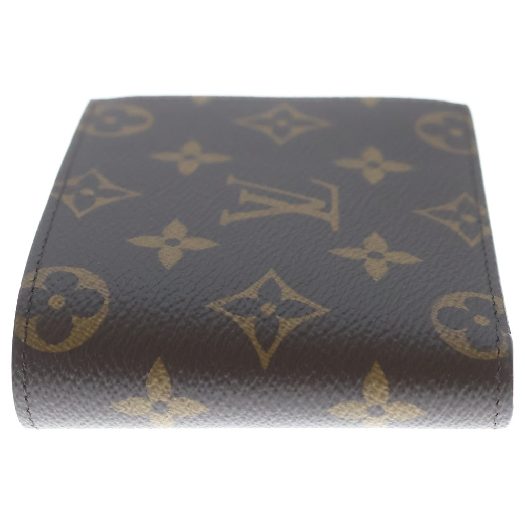 LOUIS VUITTON(ルイヴィトン) モノグラム ポルトフォイユ マルコ NM 三つ折り財布 コンパクトウォレット ブラウン レザー×PVC M62288 ゴールド金具