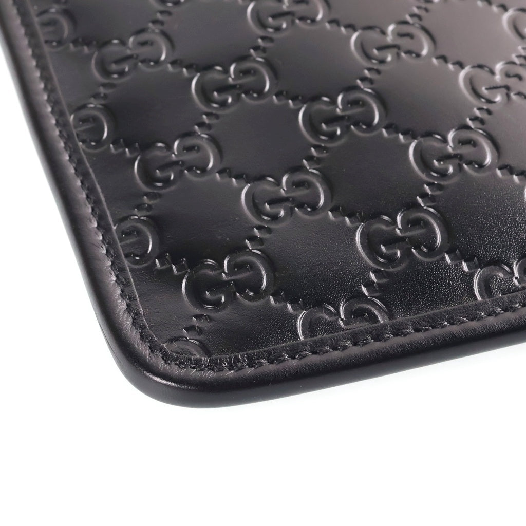 GUCCI(グッチ) グッチシマ ショルダーバッグ ブラック レザー 27639 レディース
