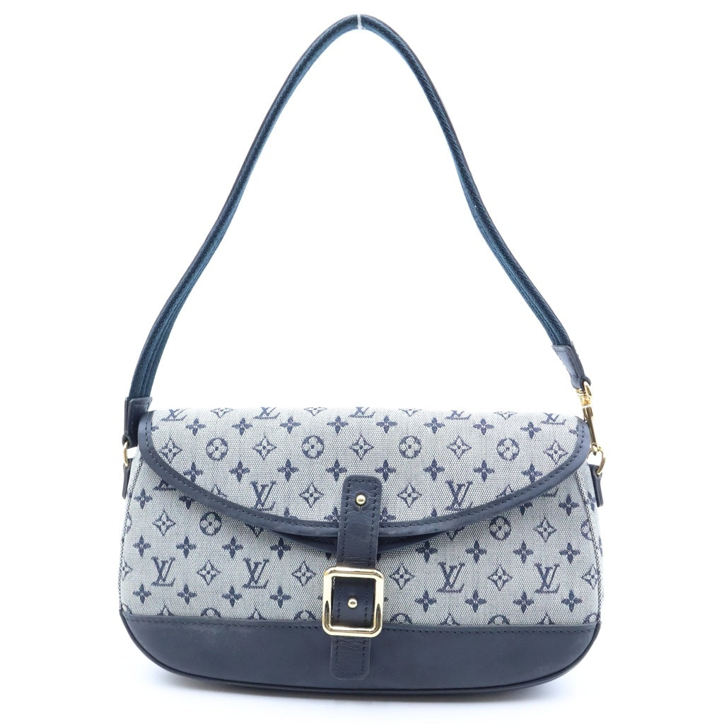 LOUIS VUITTON(ルイヴィトン) モノグラムミニラン マルジョリー ハンドバッグ ネイビー キャンバス×レザー M92690 レディース