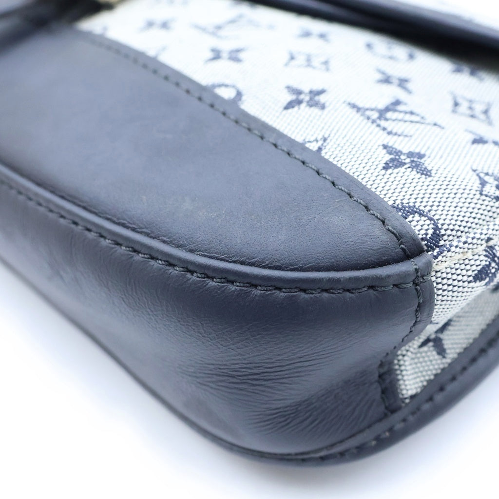 LOUIS VUITTON(ルイヴィトン) モノグラムミニラン マルジョリー ハンドバッグ ネイビー キャンバス×レザー M92690 レディース