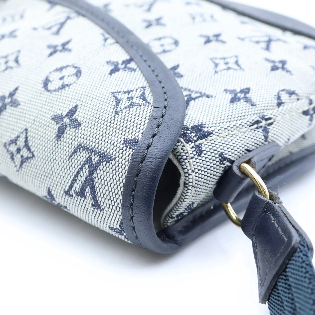 LOUIS VUITTON(ルイヴィトン) モノグラムミニラン マルジョリー ハンドバッグ ネイビー キャンバス×レザー M92690 レディース