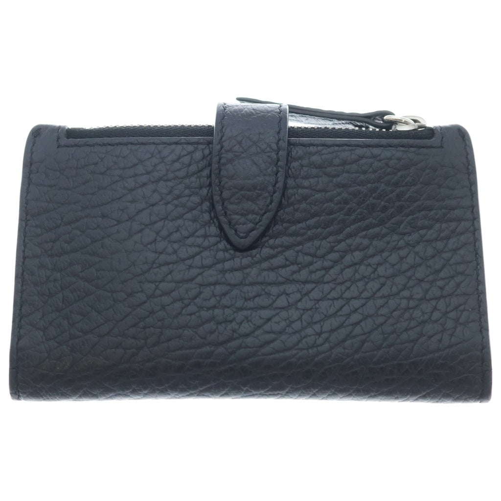 Maison Margiela(メゾンマルジェラ) 4ステッチ ジップウォレット レザー コインケース 財布 ブラック SA1VX0019
