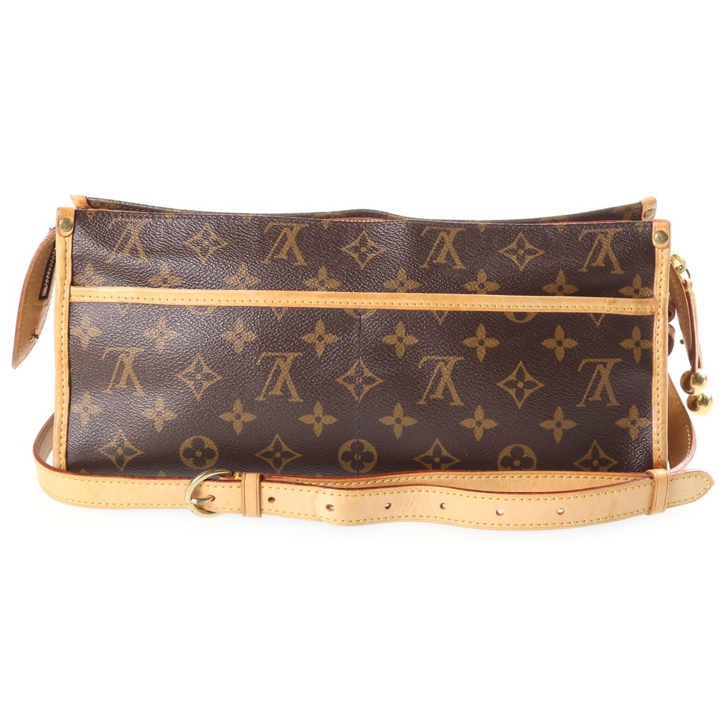 LOUIS VUITTON(ルイヴィトン) モノグラム ポパンクール ロン PVC レザー ショルダーバッグ ブラウン M40008 レディース
