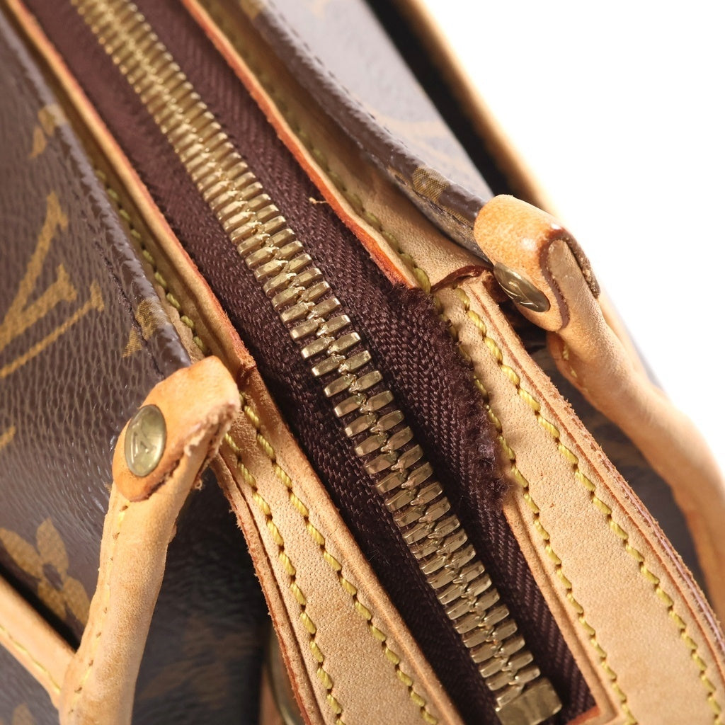 LOUIS VUITTON(ルイヴィトン) モノグラム ポパンクール ロン PVC レザー ショルダーバッグ ブラウン M40008 レディース