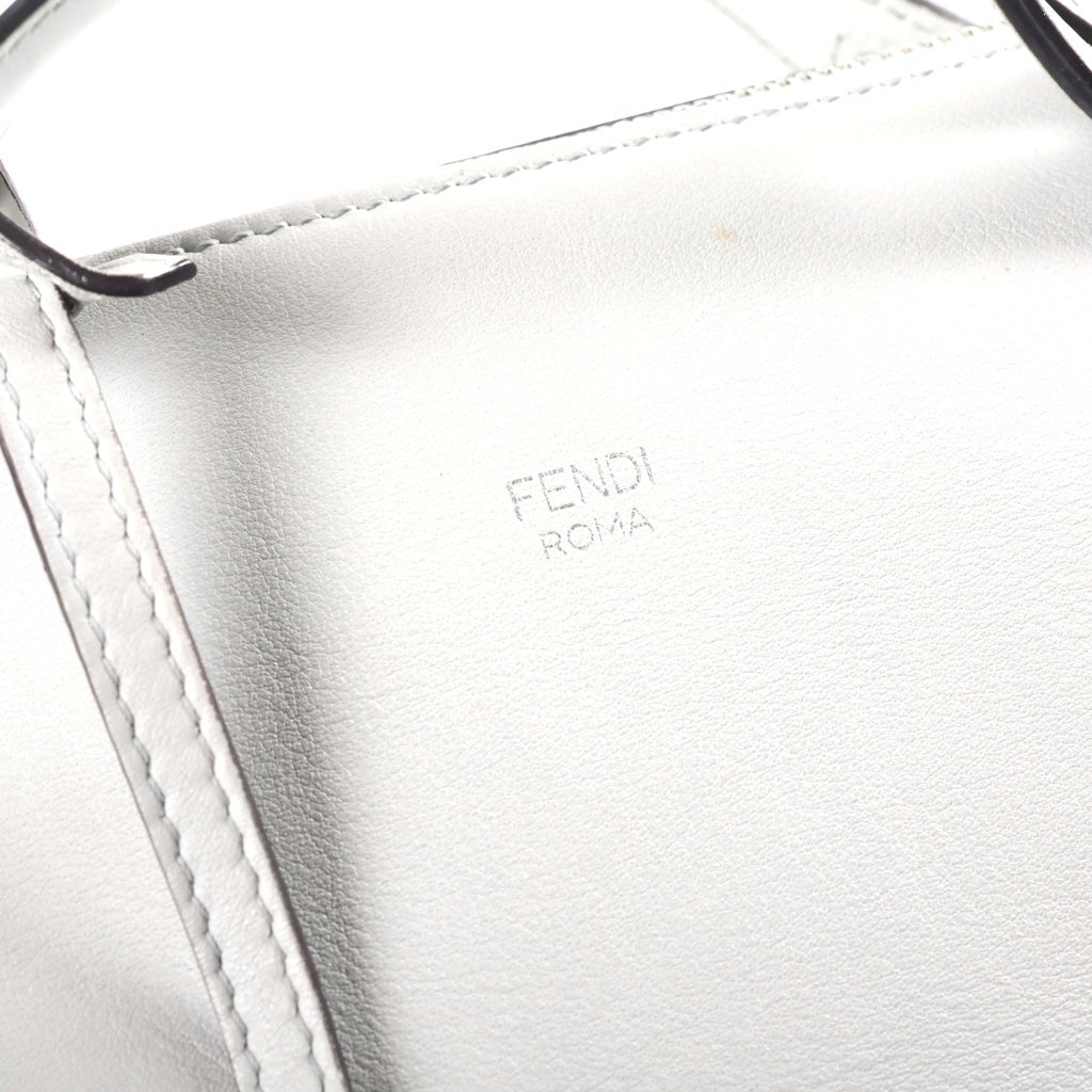 FENDI(フェンディ) バイザウェイ ミディアム レザー 2WAY ハンド ショルダーバッグ シルバー金具 グレー 8BL124 レディース
