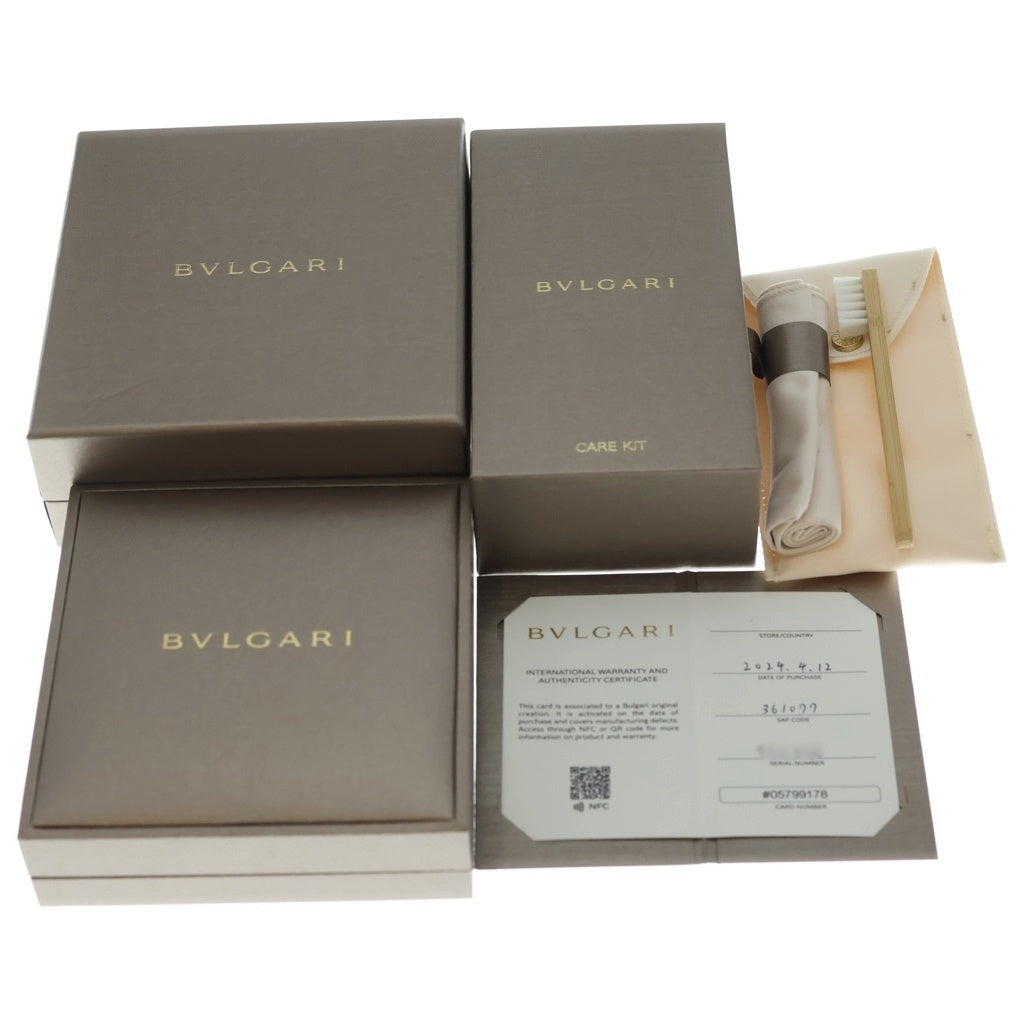 BVLGARI(ブルガリ) ブルガリブルガリ 1Pダイヤ ネックレス Au750PG 9.2g レディース