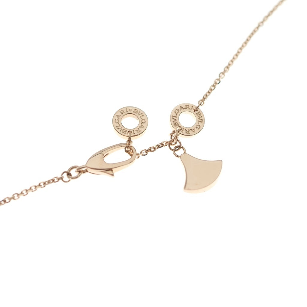 BVLGARI(ブルガリ) ディーヴァドリーム マラカイト パヴェダイヤモンド ネックレス Au750PG ピンクゴールド レディース