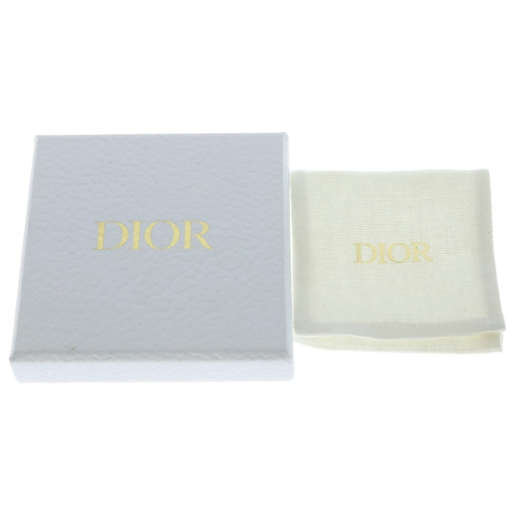 Christian Dior(クリスチャンディオール) CDロゴ ピアス GP×ラインストーン レディース