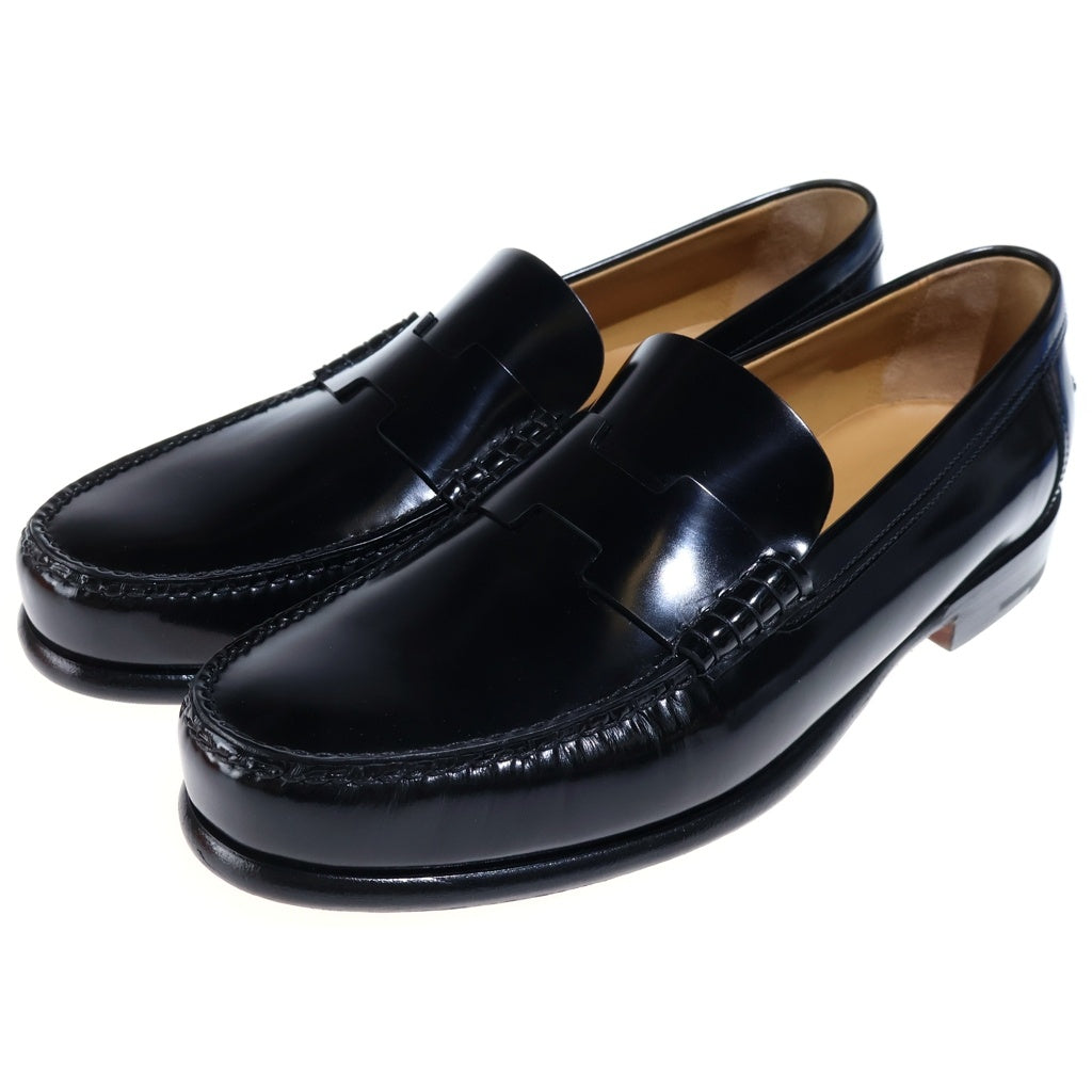 HERMES(エルメス) モカシン ケネディ ローファー 革靴 レザー ブラック