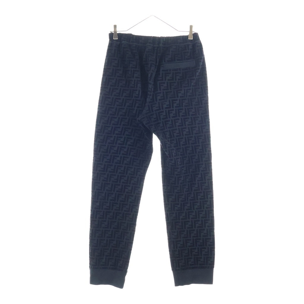 FENDI(フェンディ) ズッカ総柄 フロッキープリント トラック ジョガー パンツ ブラック 12CPF-22-2824 レディース