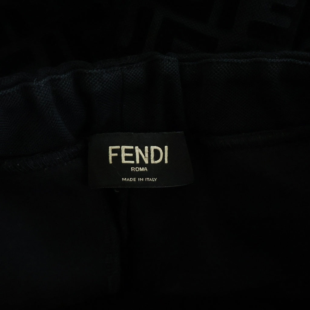 FENDI(フェンディ) ズッカ総柄 フロッキープリント トラック ジョガー パンツ ブラック 12CPF-22-2824 レディース
