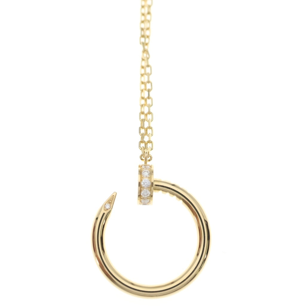 Cartier(カルティエ) ジュストアンクル ダイヤ ネックレス ペンダント チェーン イエローゴールド Au750YG レディース