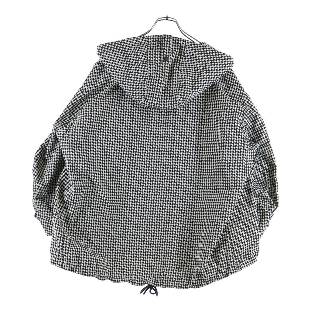 Christian Dior(クリスチャンディオール) ■オブリーク テクニカルタフタ フーディー アノラック ジャケット ホワイト×ブラック #XS レディース