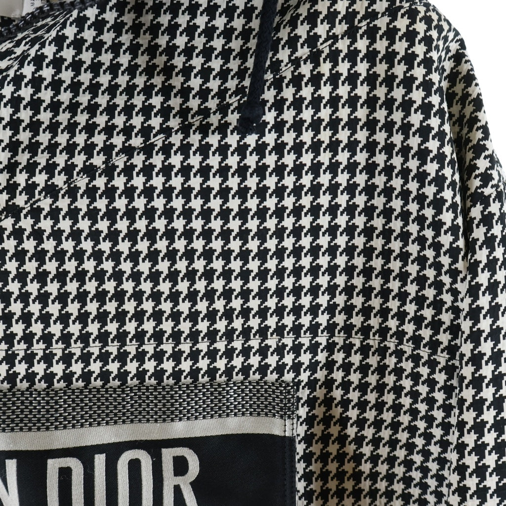 Christian Dior(クリスチャンディオール) ■オブリーク テクニカルタフタ フーディー アノラック ジャケット ホワイト×ブラック #XS レディース