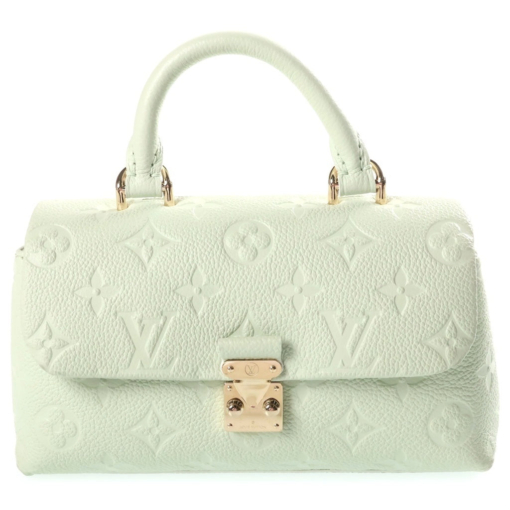 LOUIS VUITTON(ルイヴィトン) モノグラム アンプラント ナノ・マドレーヌ ハンドバッグ ショルダーバッグ レザー ライトグリーン M12145 ICタイプ レディース
