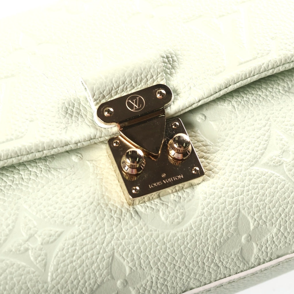 LOUIS VUITTON(ルイヴィトン) モノグラム アンプラント ナノ・マドレーヌ ハンドバッグ ショルダーバッグ レザー ライトグリーン M12145 ICタイプ レディース