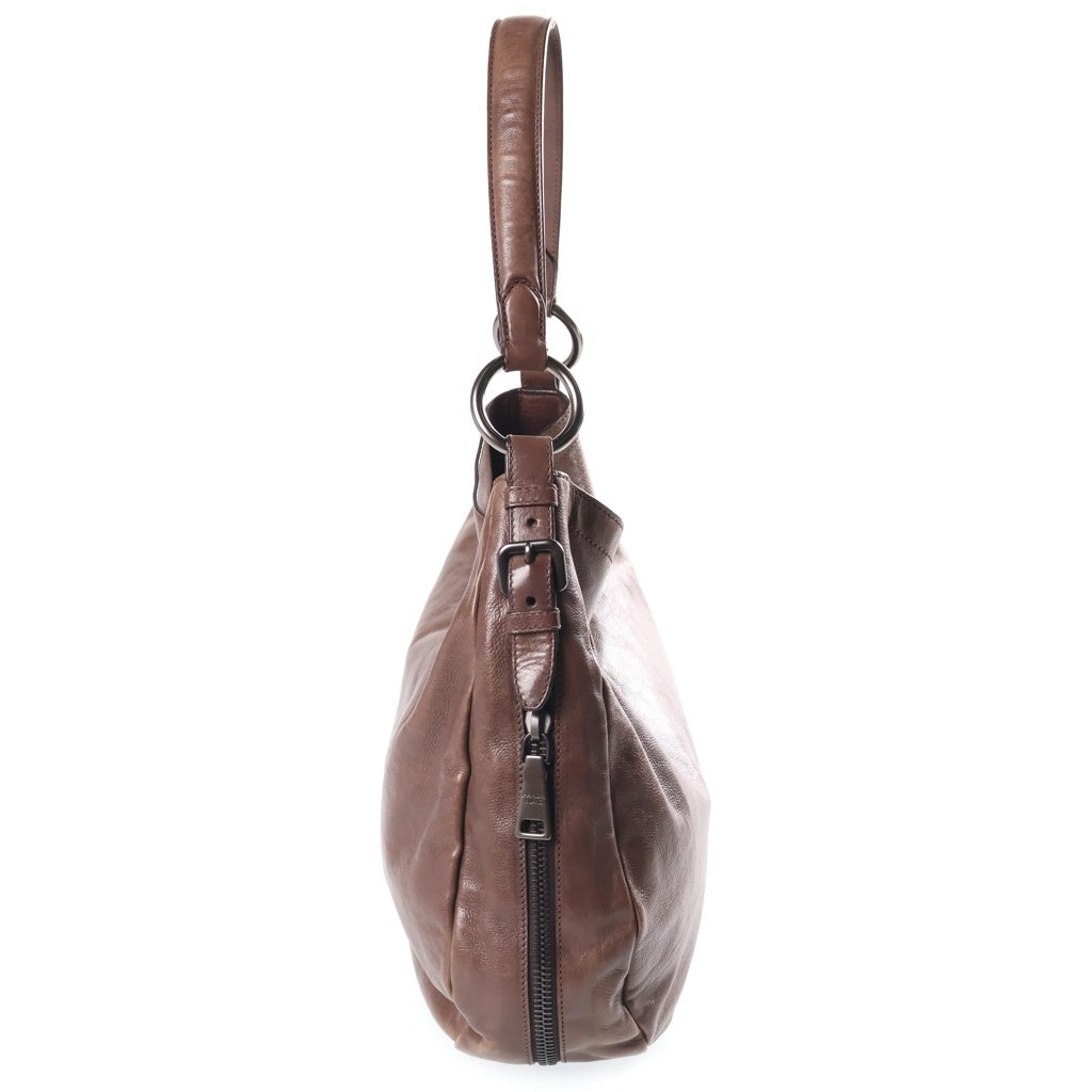 PRADA(プラダ) ロゴワンショルダーバッグ ハンドバッグ ブラウン レザー BR4901 レディース