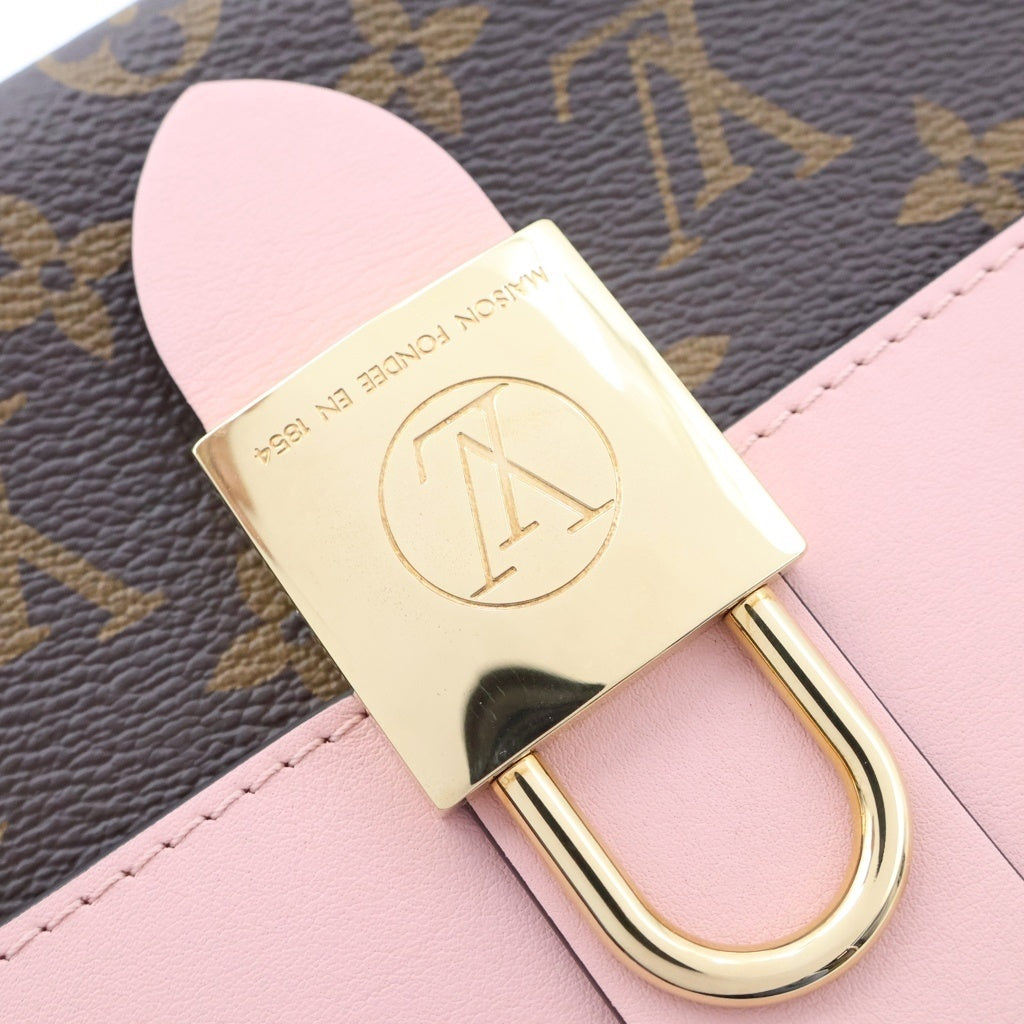 LOUIS VUITTON(ルイヴィトン) モノグラム ロッキーBB ハンドバッグ ショルダーバッグ 2WAY ブラウン×ローズプードル M44080 レディース