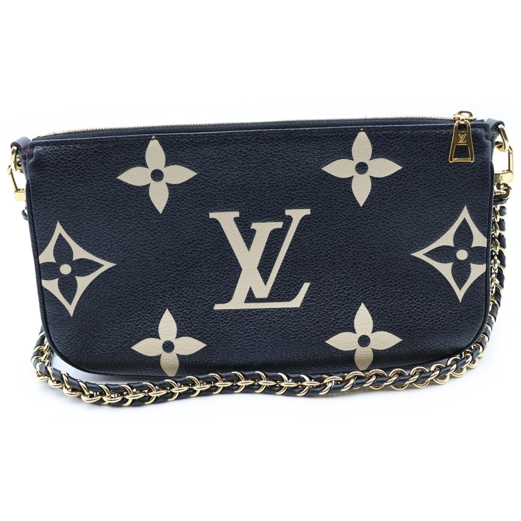 LOUIS VUITTON(ルイヴィトン) モノグラムアンプラント ミュルティポシェットアクセソワール ノワール×ベージュ M45777 レディース