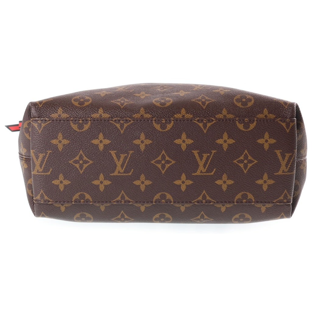 LOUIS VUITTON(ルイヴィトン) モノグラム テュイルリーブザス PVC レザー ハンドバッグ ブラウン ゴールド金具 M43157 レディース