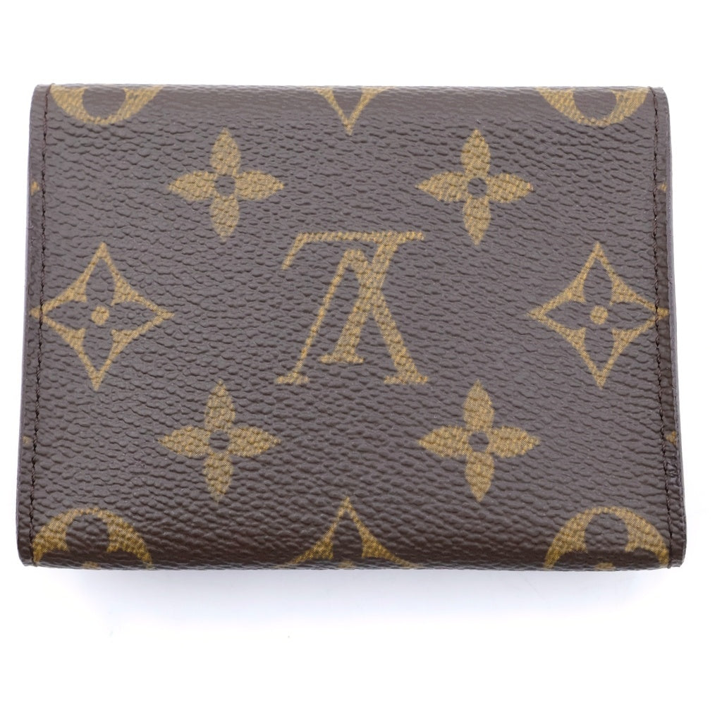LOUIS VUITTON(ルイヴィトン) モノグラム アンヴェロップ カルトドゥヴィジット カードケース コンパクトウォレット 財布 ブラウン PVC×レザー M62920