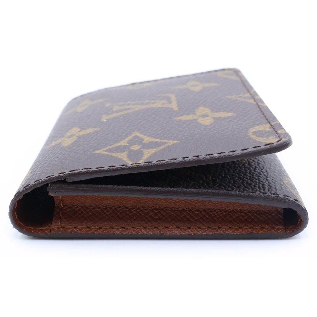 LOUIS VUITTON(ルイヴィトン) モノグラム アンヴェロップ カルトドゥヴィジット カードケース コンパクトウォレット 財布 ブラウン PVC×レザー M62920