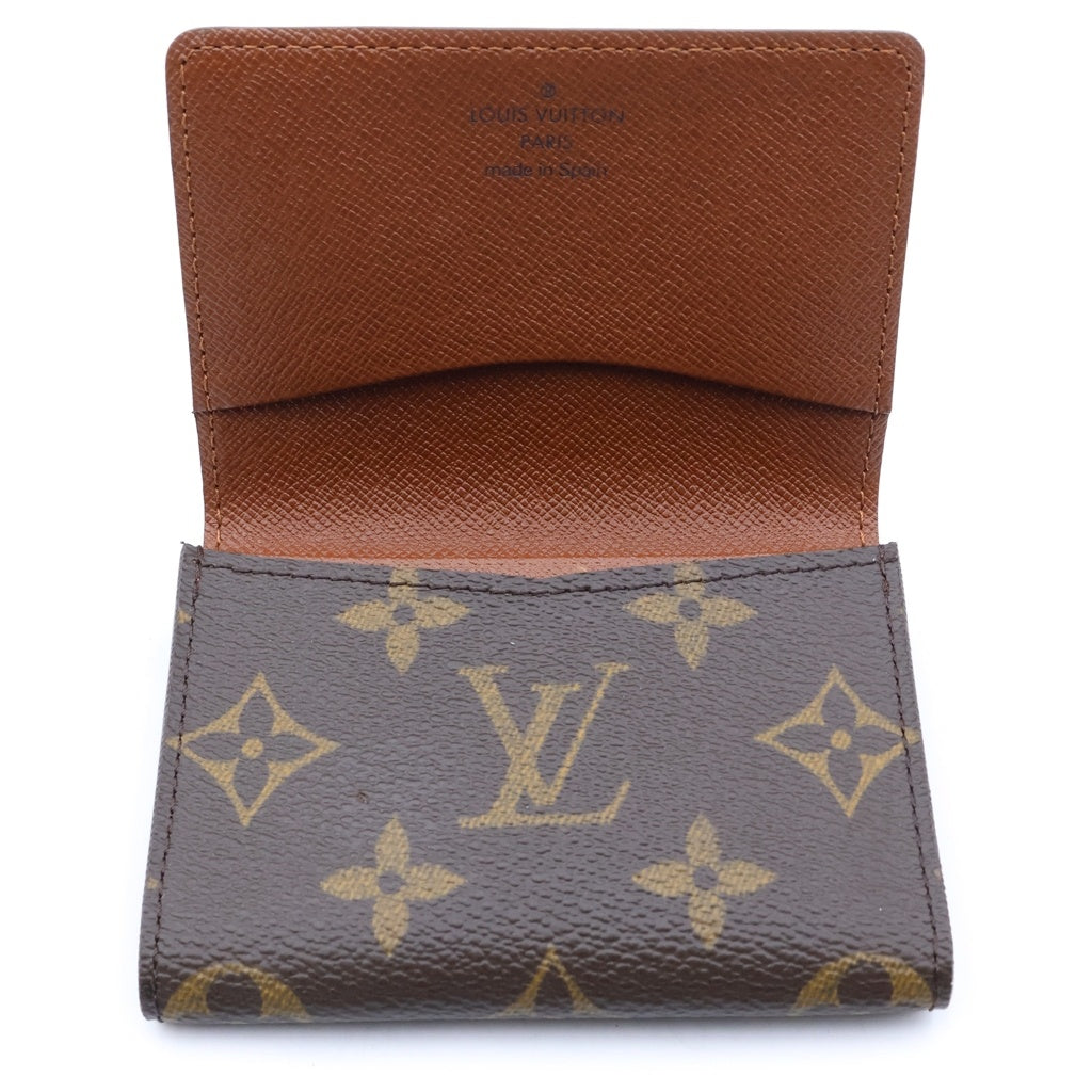 LOUIS VUITTON(ルイヴィトン) モノグラム アンヴェロップ カルトドゥヴィジット カードケース コンパクトウォレット 財布 ブラウン PVC×レザー M62920