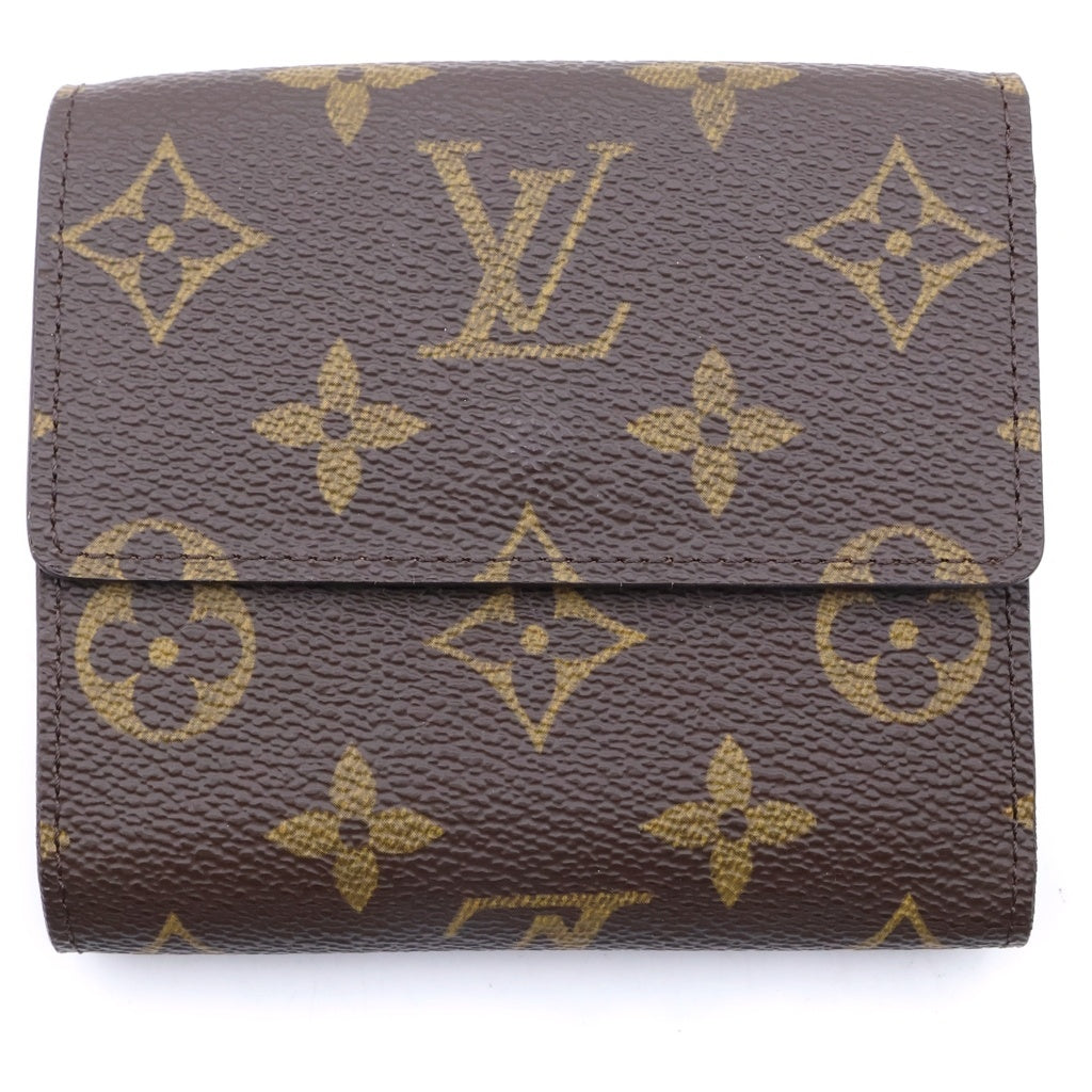 LOUIS VUITTON(ルイヴィトン) モノグラム ポルトモネ・ビエ・カルトクレディ コンパクトジップ 財布 ブラウン PVC×レザー M61652 レディース