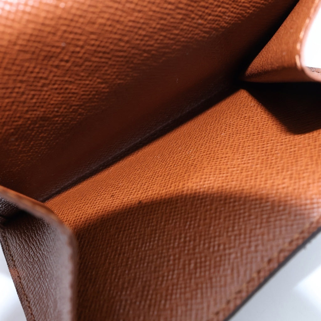 LOUIS VUITTON(ルイヴィトン) モノグラム ポルトモネ・ビエ・カルトクレディ コンパクトジップ 財布 ブラウン PVC×レザー M61652 レディース