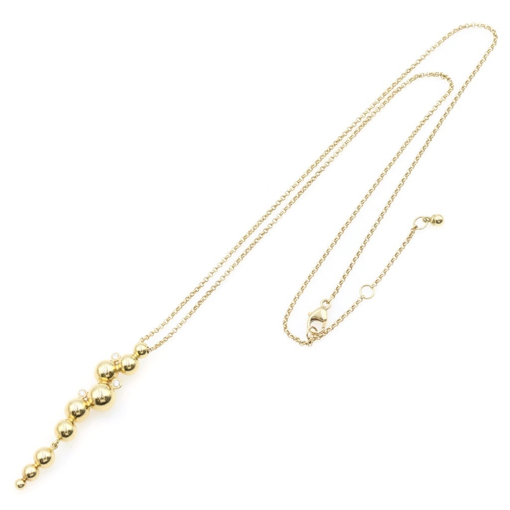 Georg Jensen(ジョージジェンセン) ムーンライト グレープ ダイヤ ネックレス K18YG イエローゴールド レディース