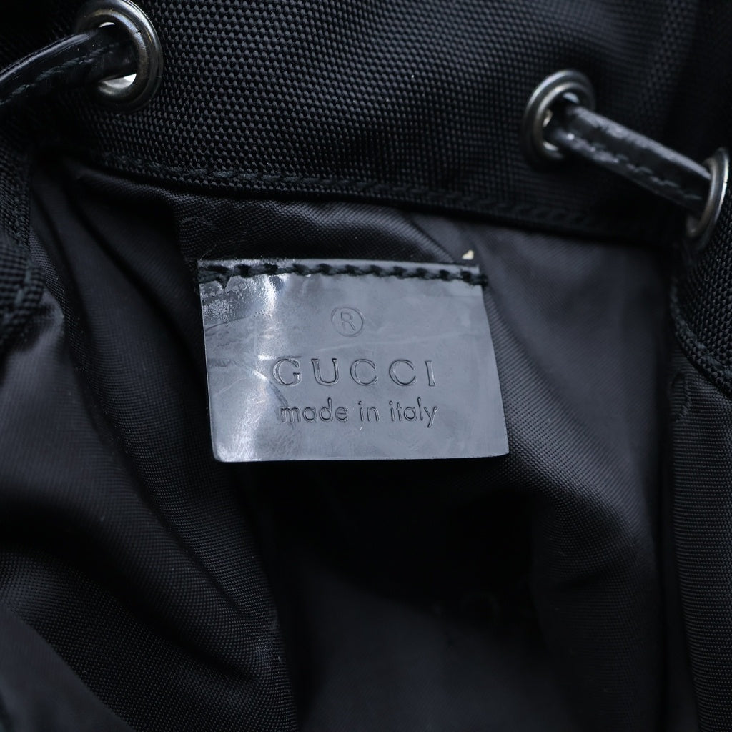 GUCCI(グッチ) 巾着ポーチ ブラック キャンバス