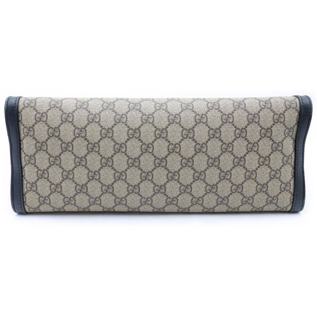 GUCCI(グッチ) パドロック GG ミディアム ショルダー チェーンショルダー PVC レザー ゴールド金具 ベージュ/ブラック レディース