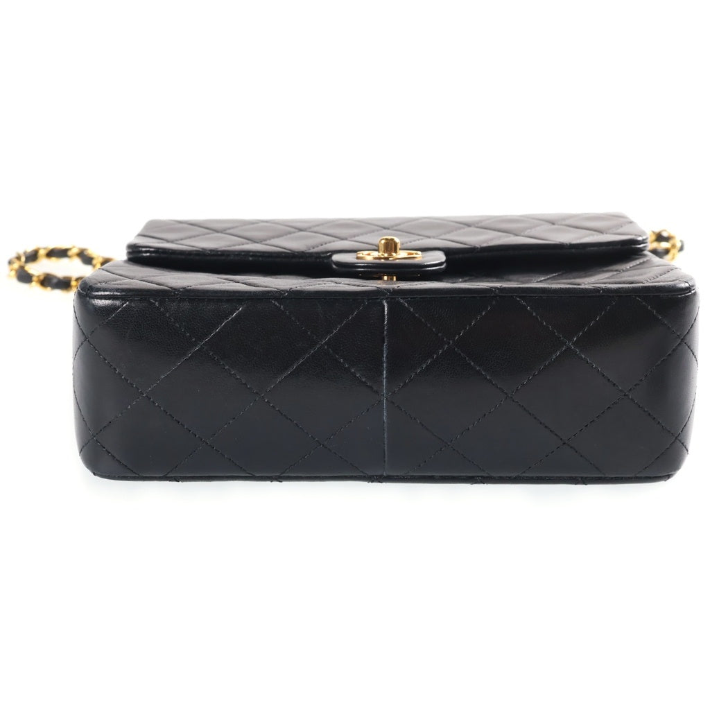 CHANEL(シャネル) ミニマトラッセ20 SフラップSチェーンショルダーバッグ ハンドバッグ ブラック ラムスキン ゴールド金具 シール付き 1番台 A01163 レディース