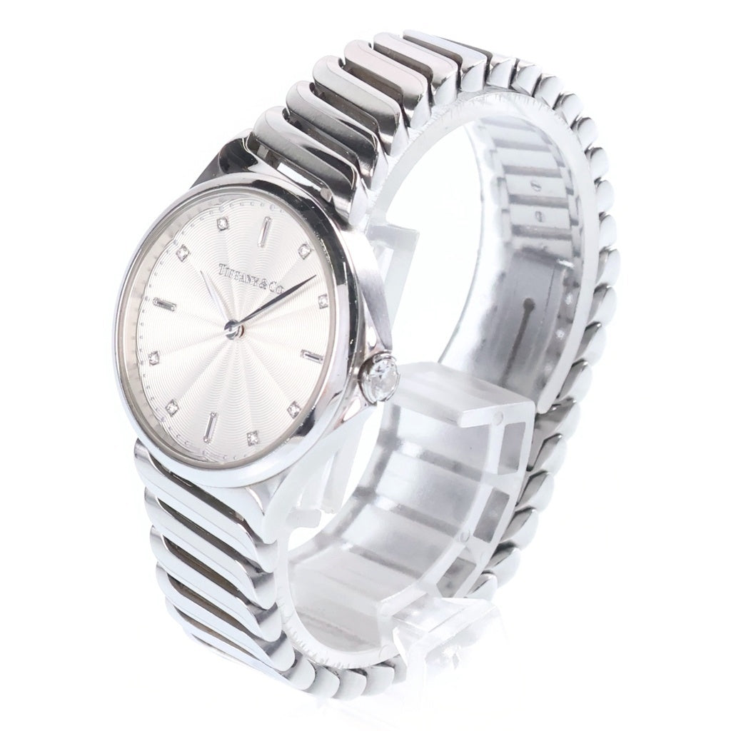 TIFFANY & Co.(ティファニー) メトロ 2ハンド 白文字盤 SS/QZ 60874794 レディース