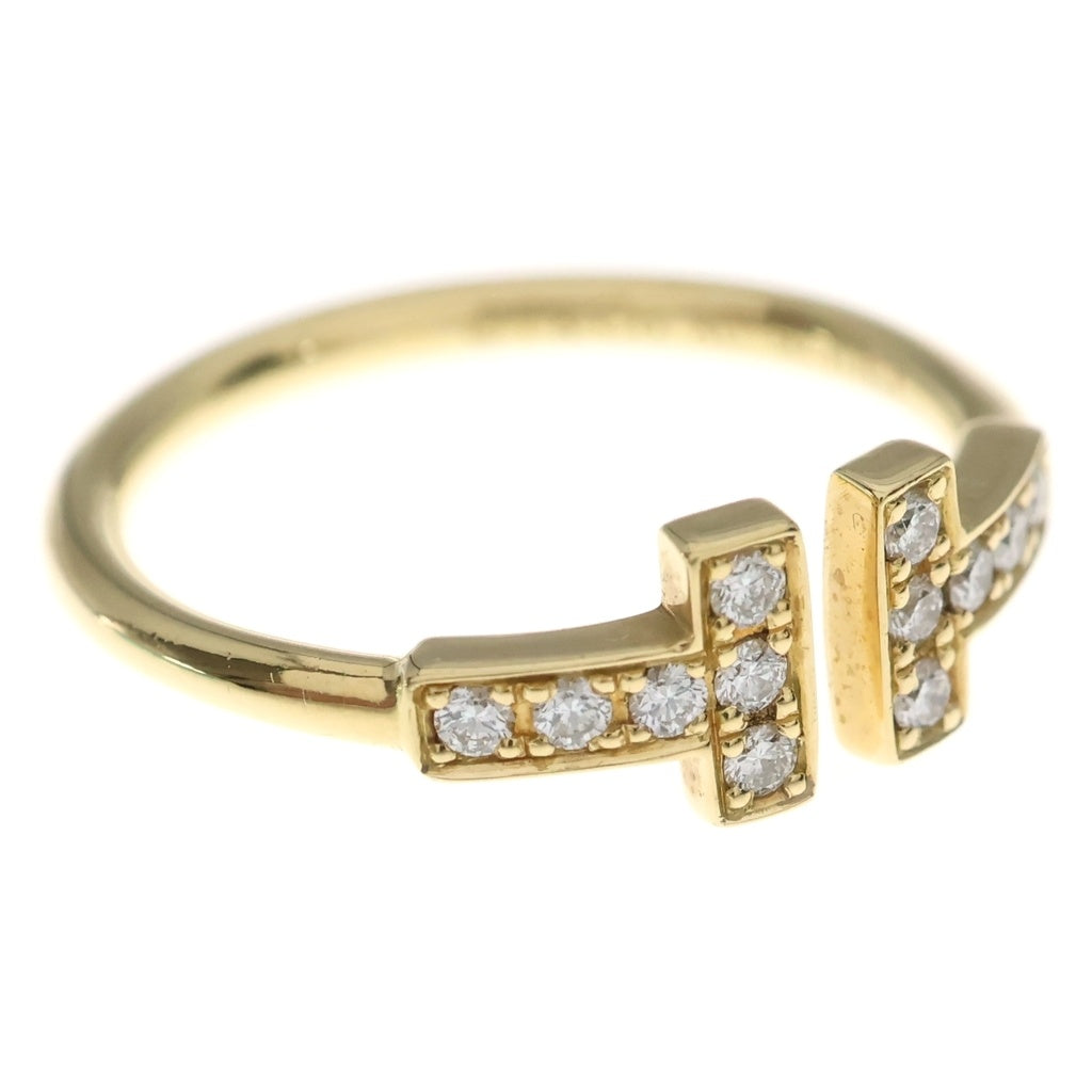 TIFFANY & Co.(ティファニー) Tワイヤー ダイヤリング K18 2.3g #9 レディース