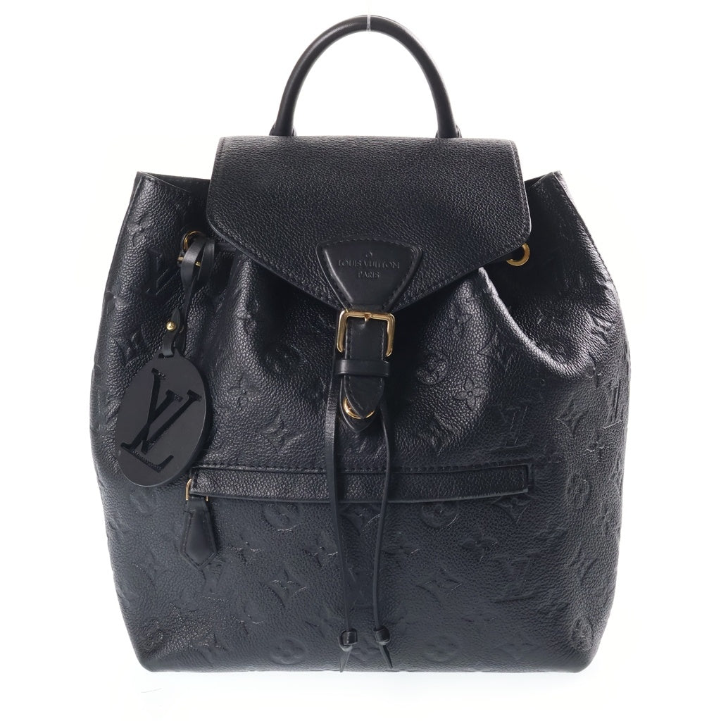 LOUIS VUITTON(ルイヴィトン) モノグラム アンプラント モンスリPM バックパック リュックサック レザー ブラック M45205 レディース