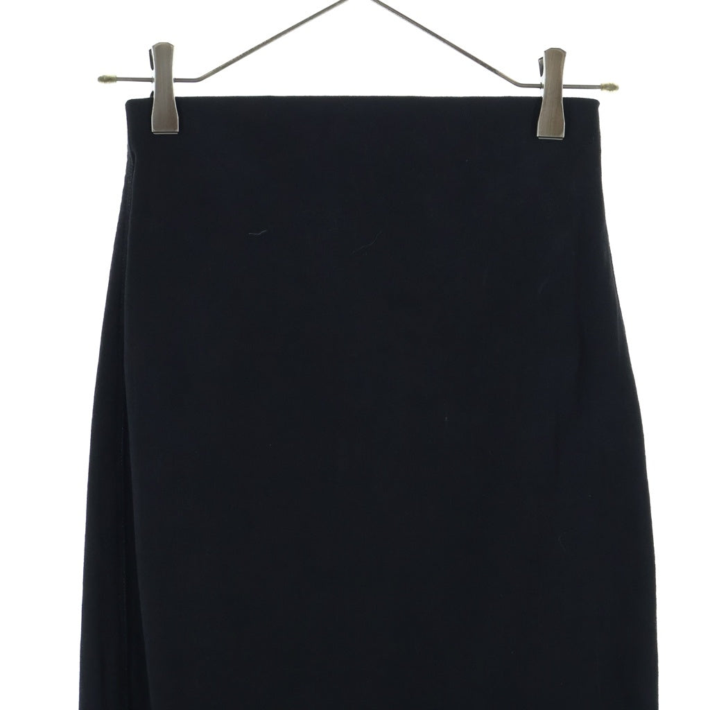 Rick Owens(リックオウエンス) 24SS Lido Dirt Pillar Denim Maxi Skirt リド ダート ピラー デニム タイトロング スカート ブラック レディース RO01D2344-SBB