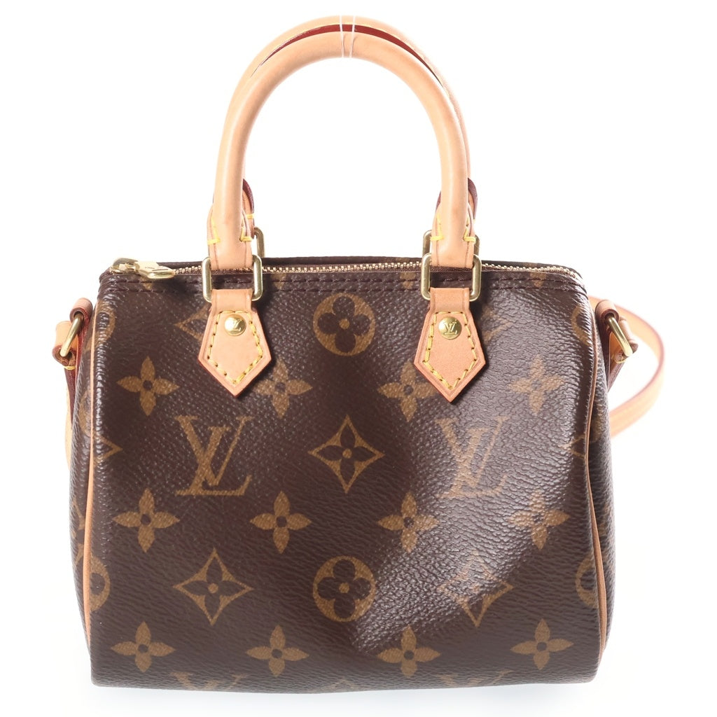 LOUIS VUITTON(ルイヴィトン) ナノ スピーディ ショルダーバック 2wayバック PVCレザー ブラウン M61252 レディース