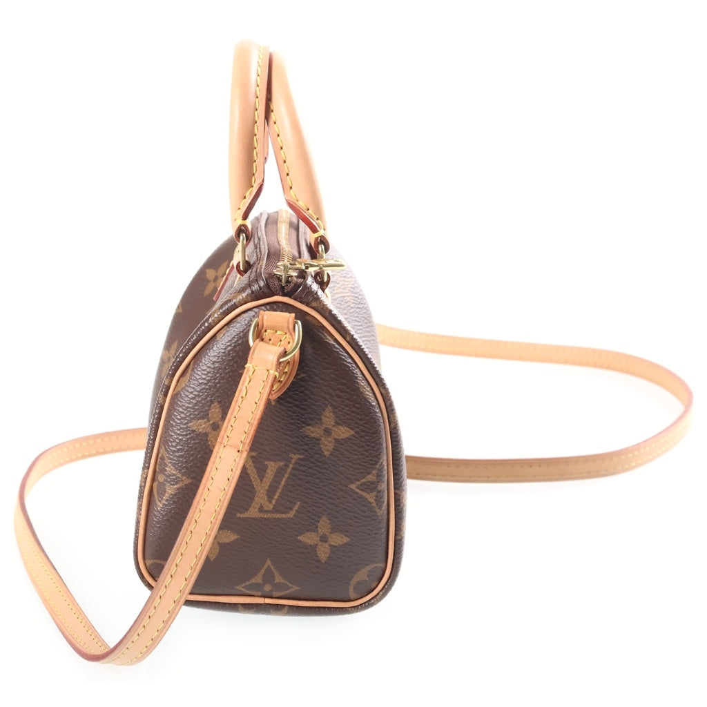 LOUIS VUITTON(ルイヴィトン) ナノ スピーディ ショルダーバック 2wayバック PVCレザー ブラウン M61252 レディース