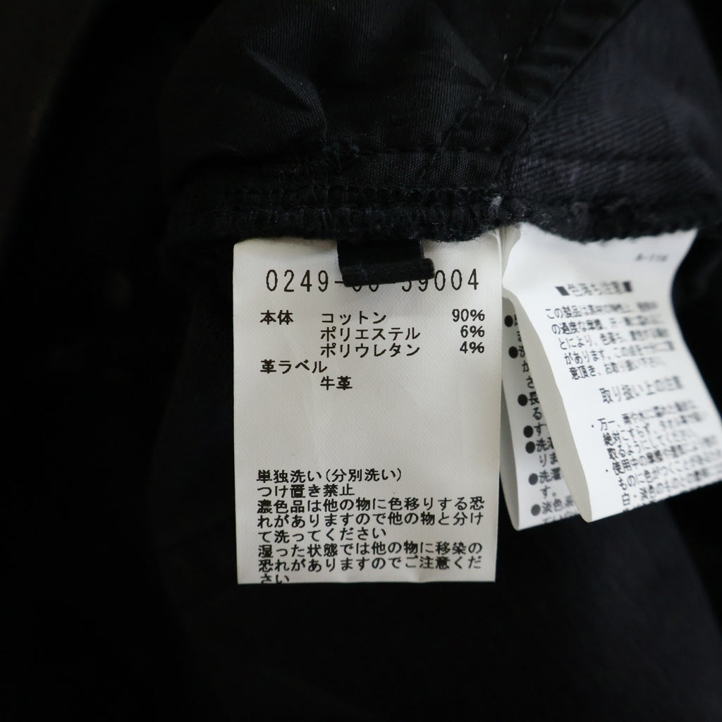 5351 POUR LES HOMMES(5351プールオム) ジップデザイン コーティング加工 バイカー スキニー デニムパンツ ブラック 0249-00-59004-2-3