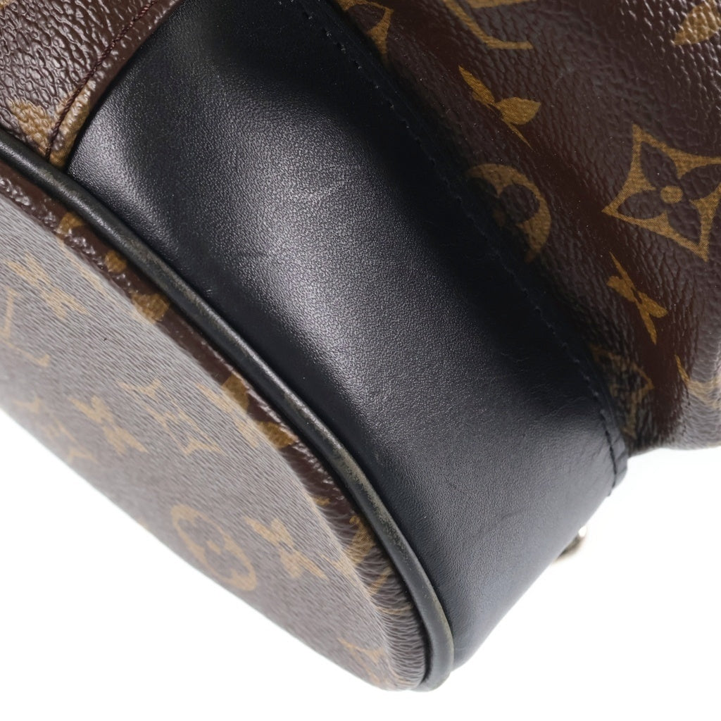 LOUIS VUITTON(ルイヴィトン) モノグラムマカサー クリストファー MM PVC レザー バックパック リュックサック ブラウン M43735 レディース