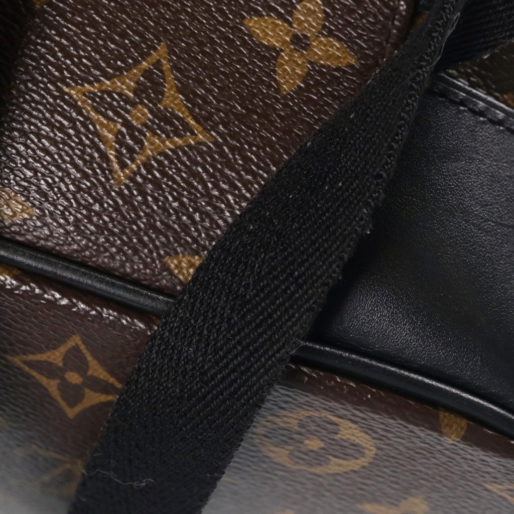 LOUIS VUITTON(ルイヴィトン) モノグラムマカサー クリストファー MM PVC レザー バックパック リュックサック ブラウン M43735 レディース