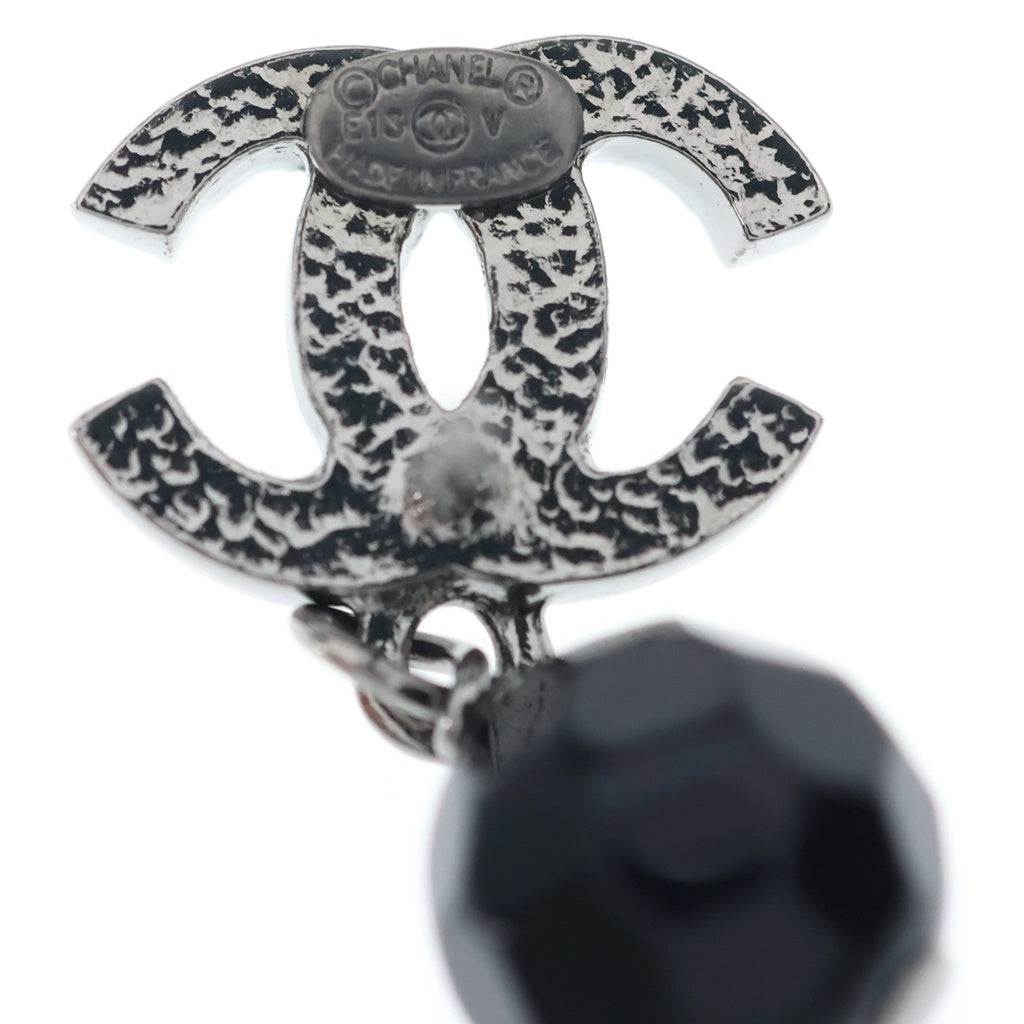 CHANEL(シャネル) ココマーク スイングピアス ブラック×シルバー E13V レディース