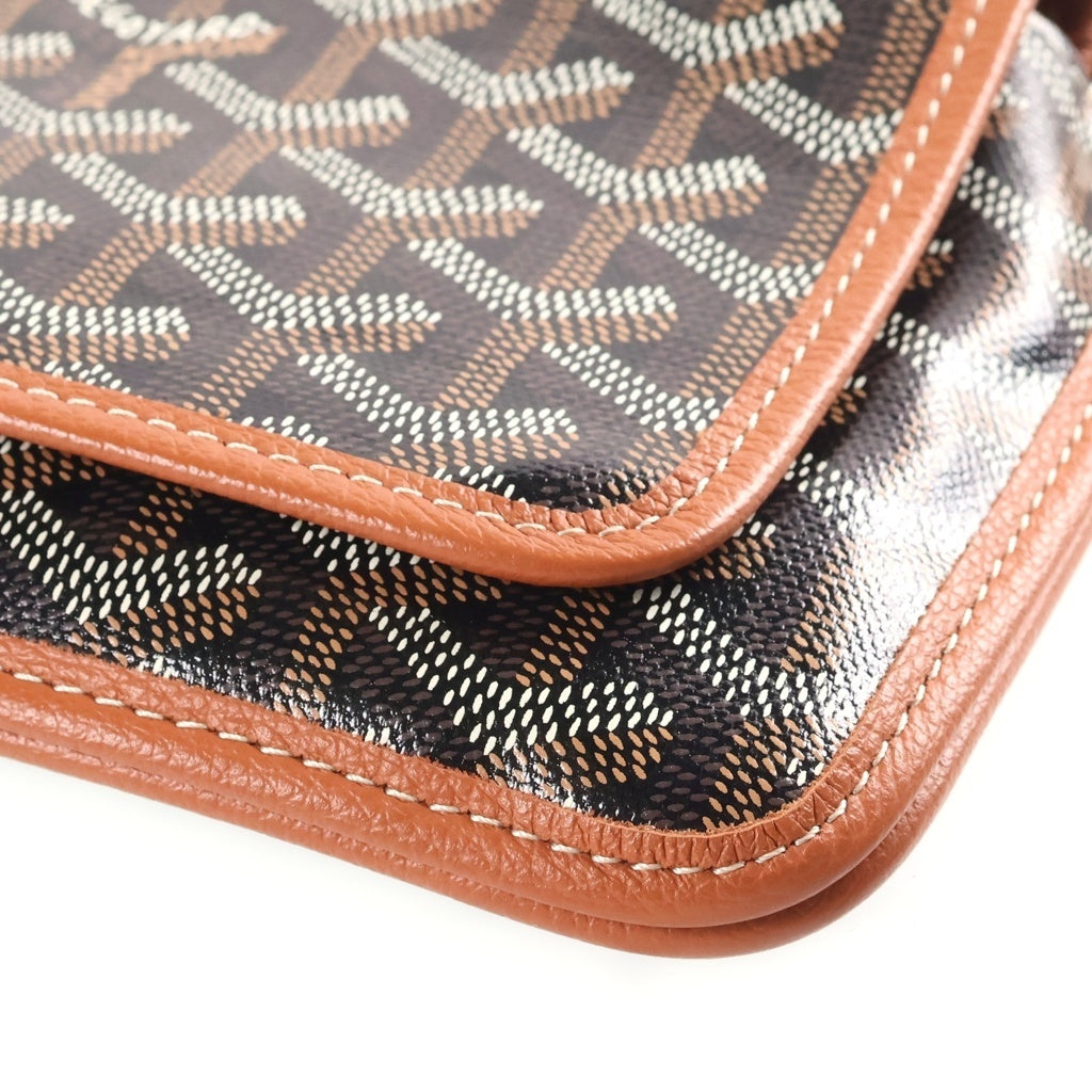 GOYARD(ゴヤール) プリュメ ショルダーバッグ ブラウン PVC×レザー レディース