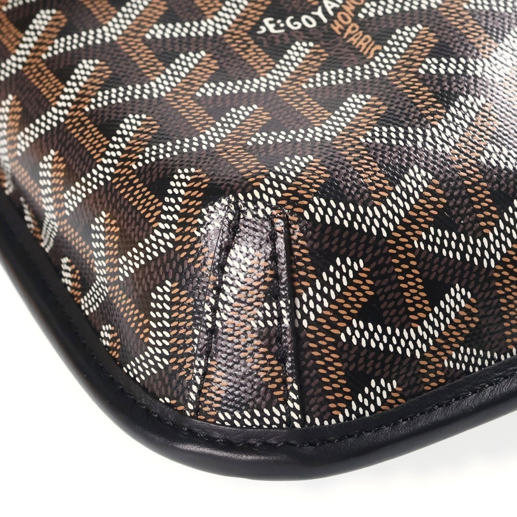 GOYARD(ゴヤール) クルシエ メッセンジャーバッグ ショルダーバック PVCレザー ブラック/ブラウン