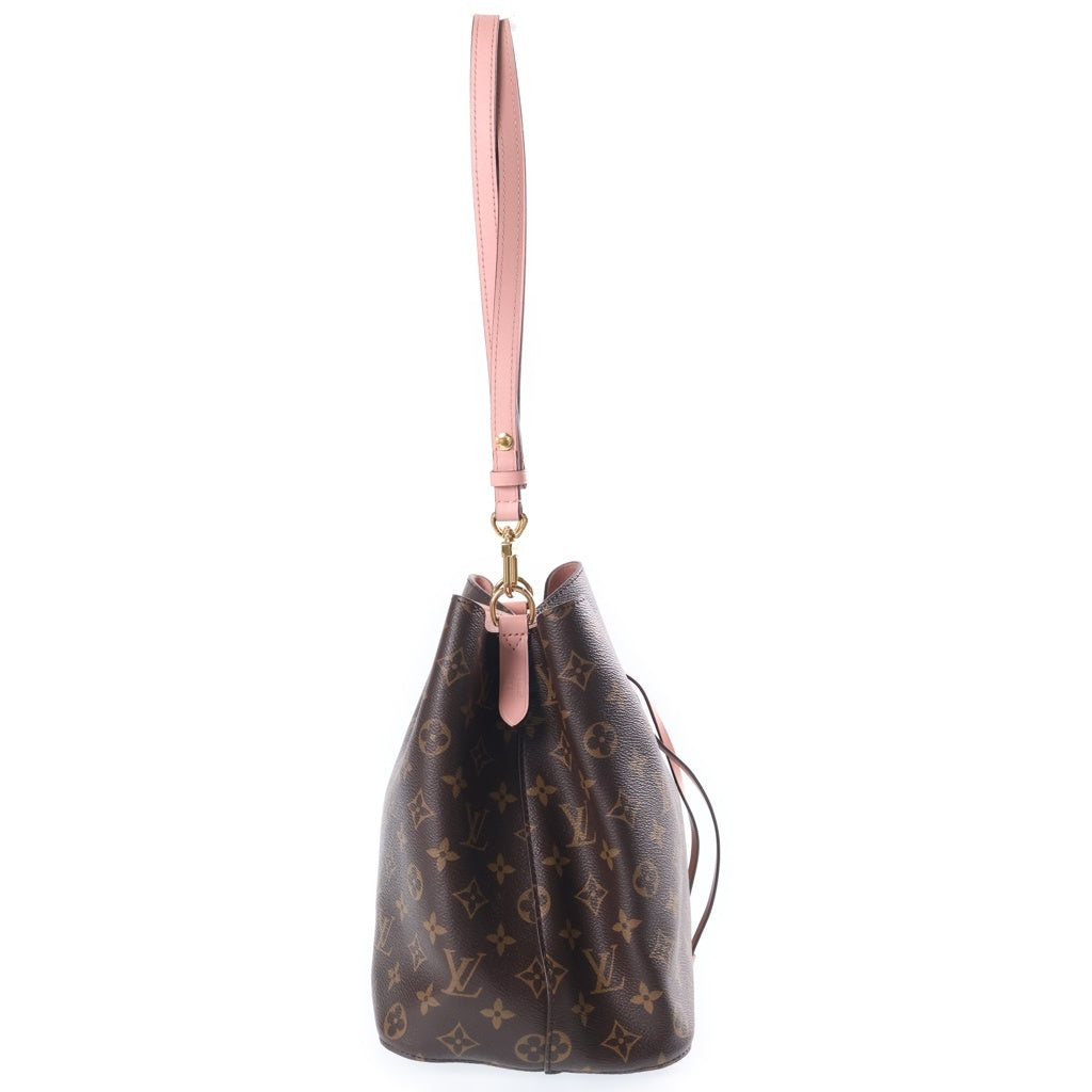 LOUIS VUITTON(ルイヴィトン) モノグラム ネオノエ ショルダーバッグ ハンドバッグ ブラウン×ローズプードル M44022 レディース