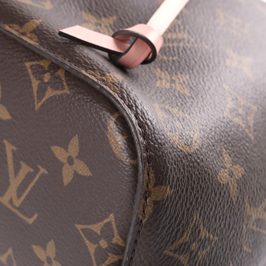 LOUIS VUITTON(ルイヴィトン) モノグラム ネオノエ ショルダーバッグ ハンドバッグ ブラウン×ローズプードル M44022 レディース