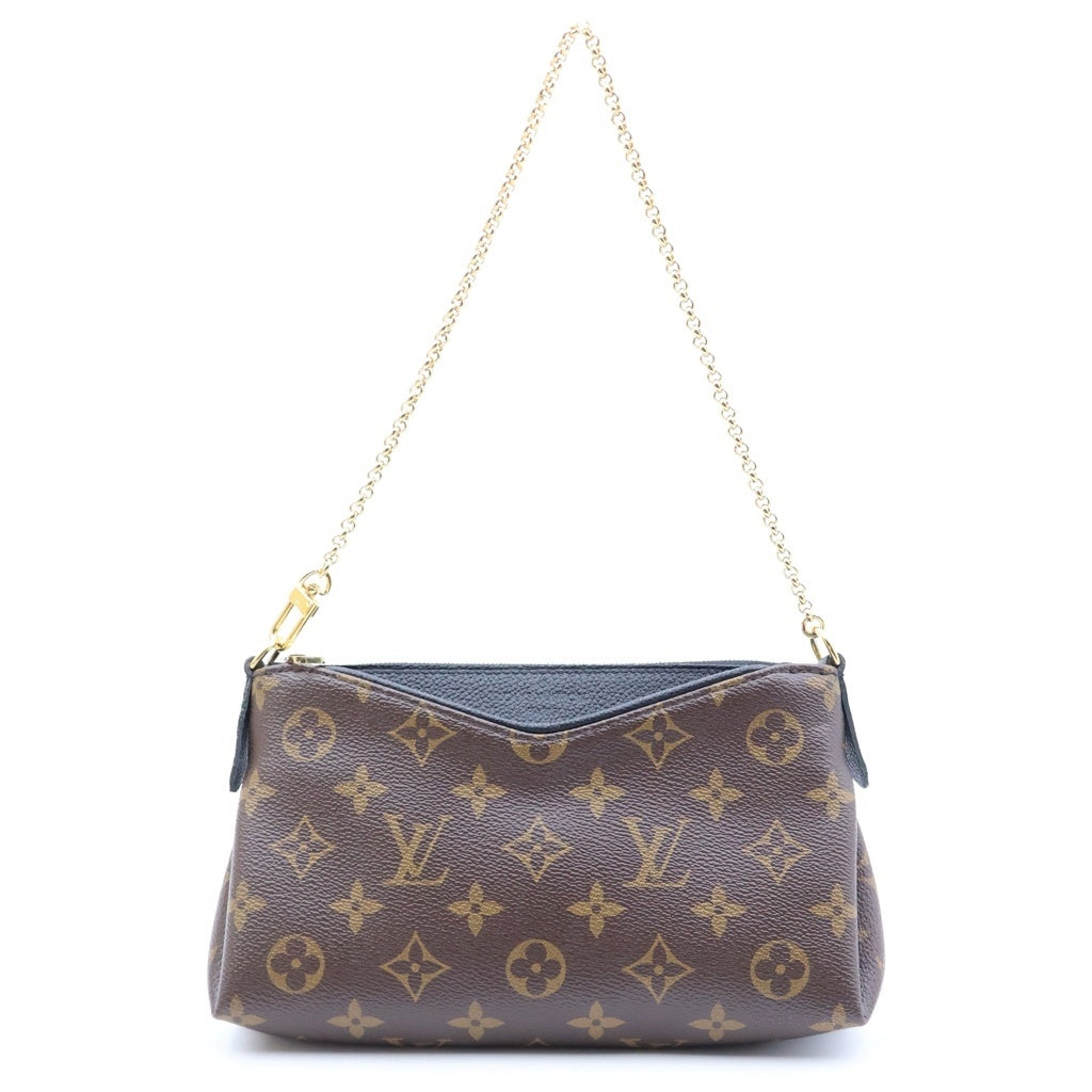 LOUIS VUITTON(ルイヴィトン) モノグラム パラス クラッチ PVC レザー チェーン ショルダーバッグ ブラウン M41639 レディース