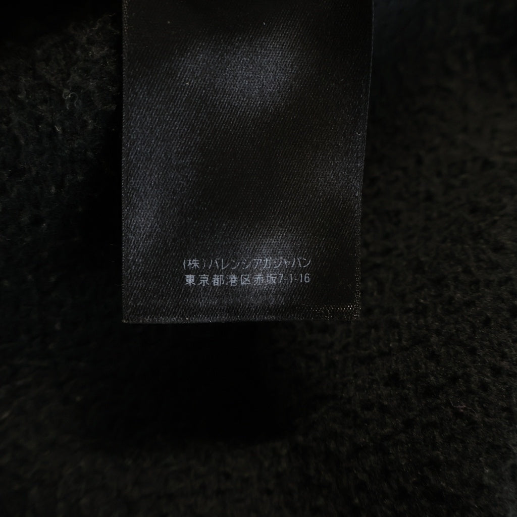 BALENCIAGA(バレンシアガ) 22AW プリント プルオーバーパーカー フーディー ブラック #L 570811 TLVJ3